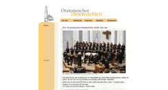 Desktop Screenshot of oratorienchor-heimstetten.de