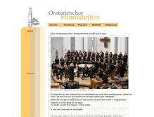 Tablet Screenshot of oratorienchor-heimstetten.de